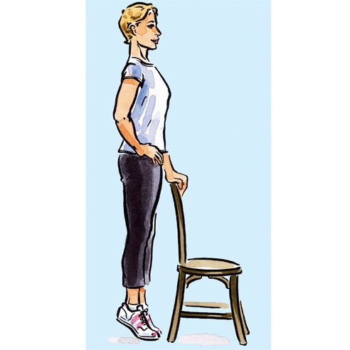Exercises for perfect legs - Chair exercise