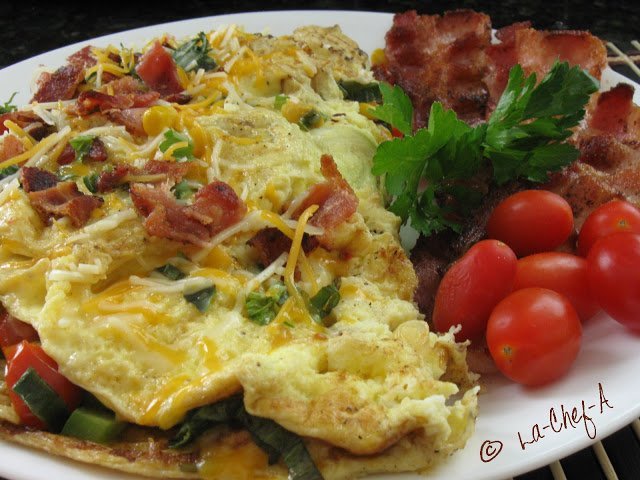 healthy nutrition omelette