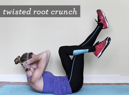 Twisted Root Crunch - Yoga Poses