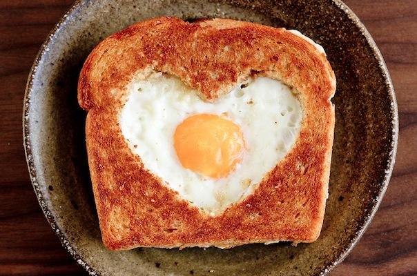 Valentine's Day Recipes Egg in the Basket