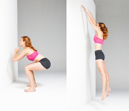 Wall exercises - Wall squat