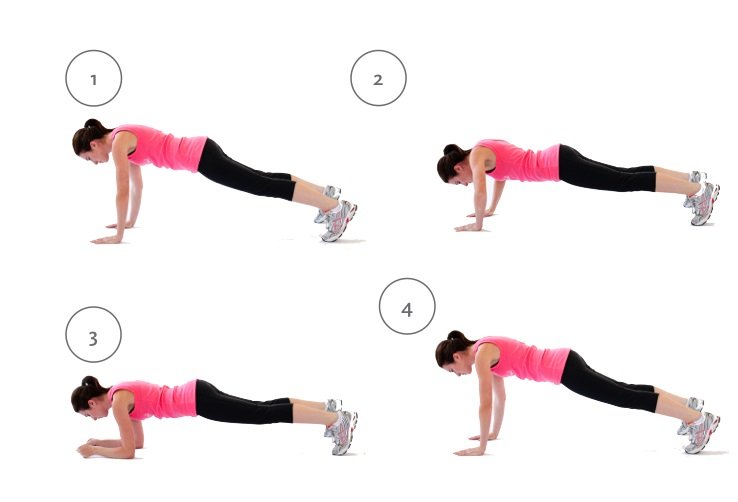 Bodyweight Exercises Plank-to-Push-Up