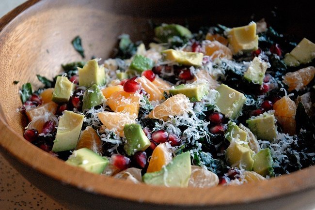 Avocado Tangerine Kale Summer Salad