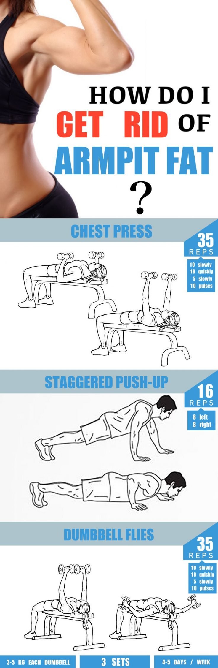 The Only Exercises You Need To Get Rid Of Armpit Fat Fitneass