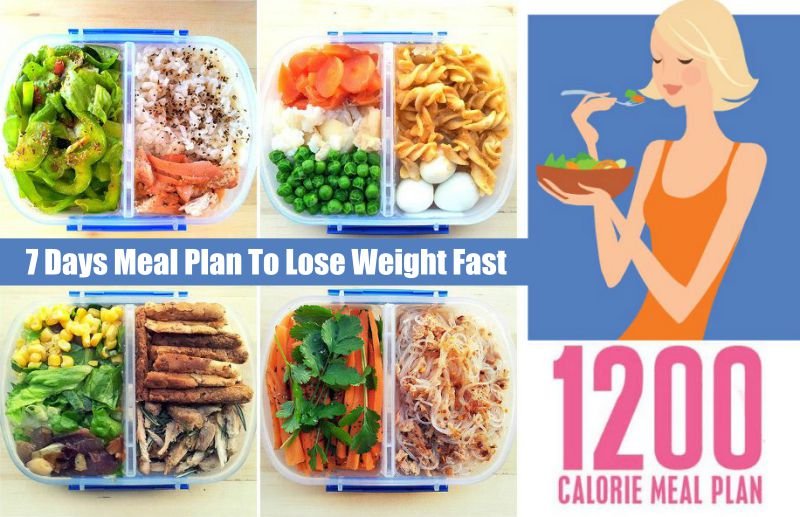 Lose Weight Fast With The 1200-Calorie Meal Plan For 7 Days - Fitneass