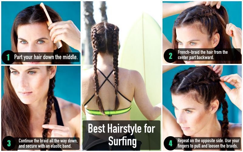 Best Fitness Hairstyle for Surfing