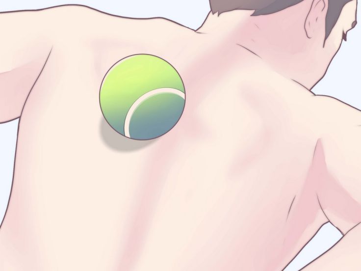 Get Rid of Back Knots With A Tennis Ball