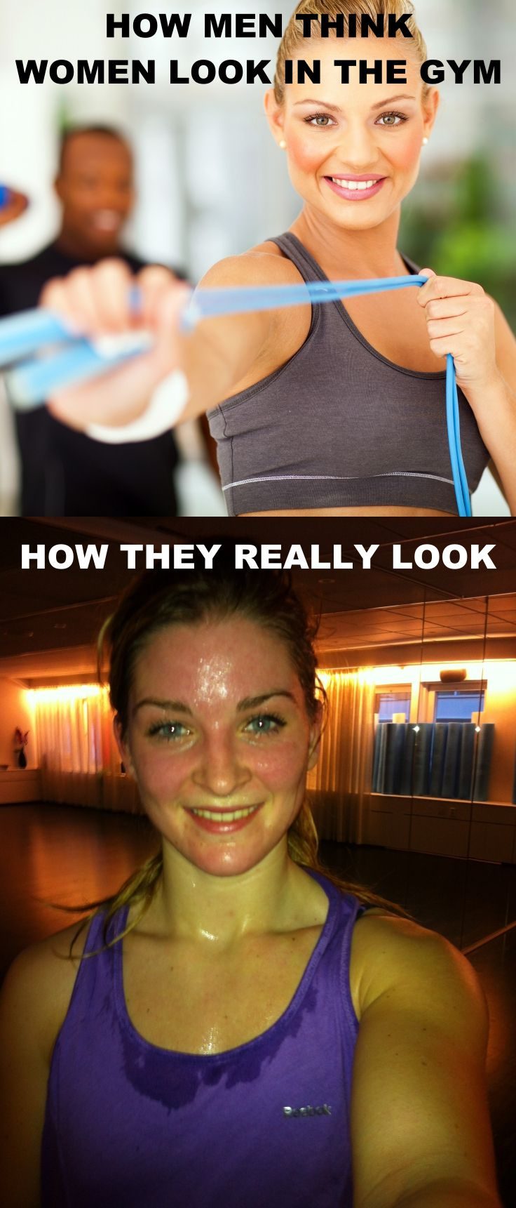 Real Sweaty Woman