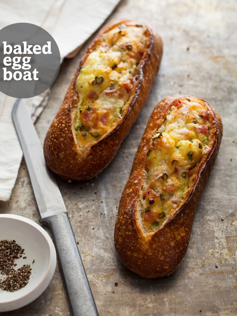 Baked Egg Boats