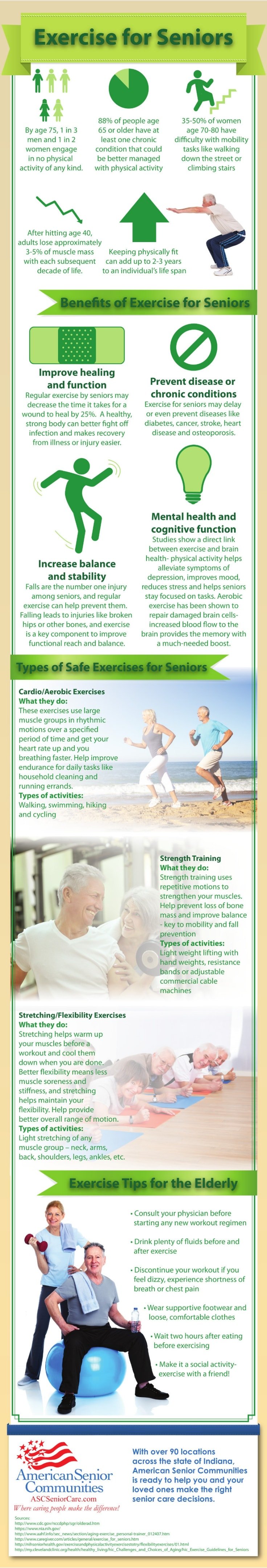 Aging Gracefully With Exercise Infographic