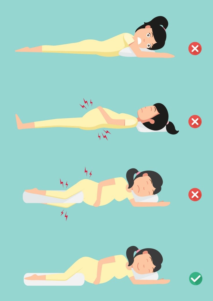 position pregnant Correct for sleeping while