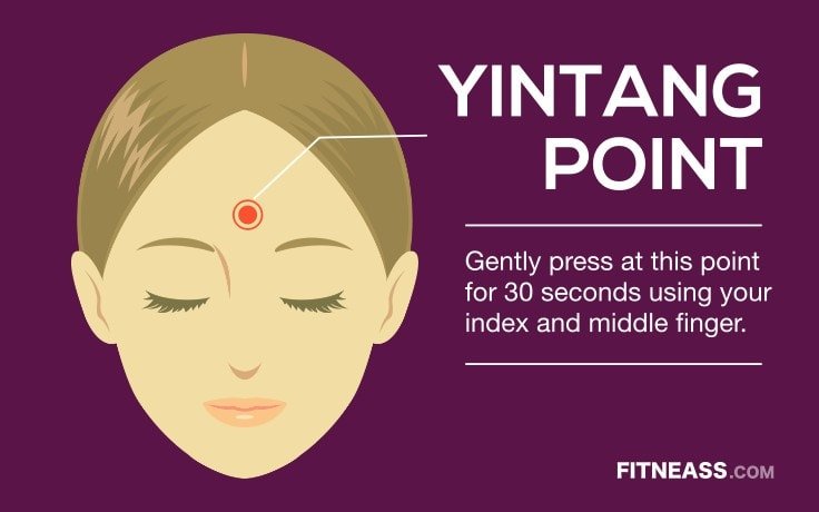 Acupressure Points To Get Rid Of Painful Migraines - YinTang