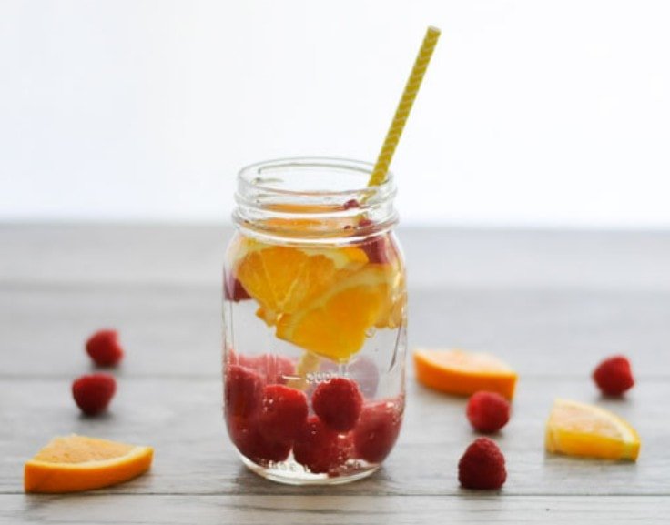Detox Water Recipes - Raspberry and Orange