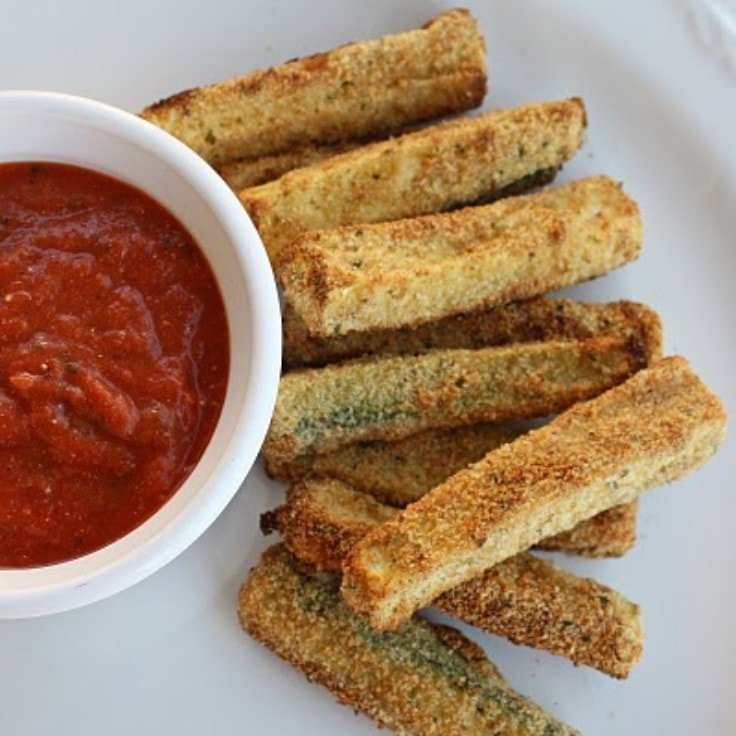 Healthy French Fries Recipes - Baked Zucchini Fries