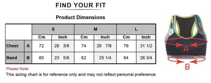 Sports Bras Sizing And Measuring Guide